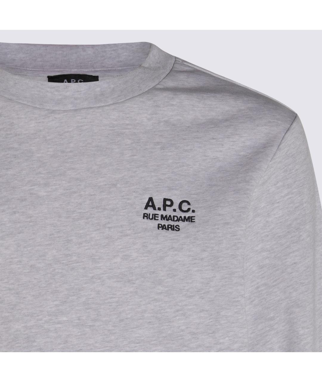 A.P.C. Серый хлопковый джемпер / свитер, фото 3