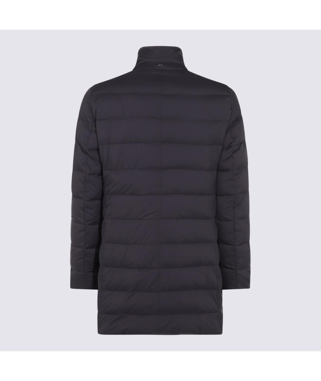 HERNO Темно-синее полиамидовое пальто, фото 2