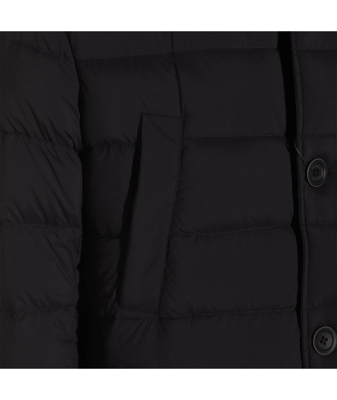 HERNO Темно-синее полиамидовое пальто, фото 3