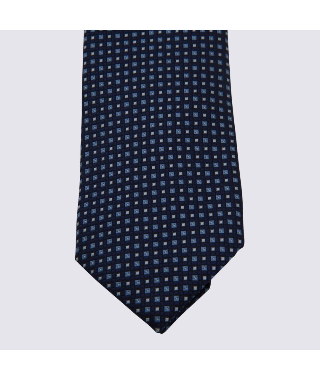 ZEGNA Синий шелковый галстук, фото 2