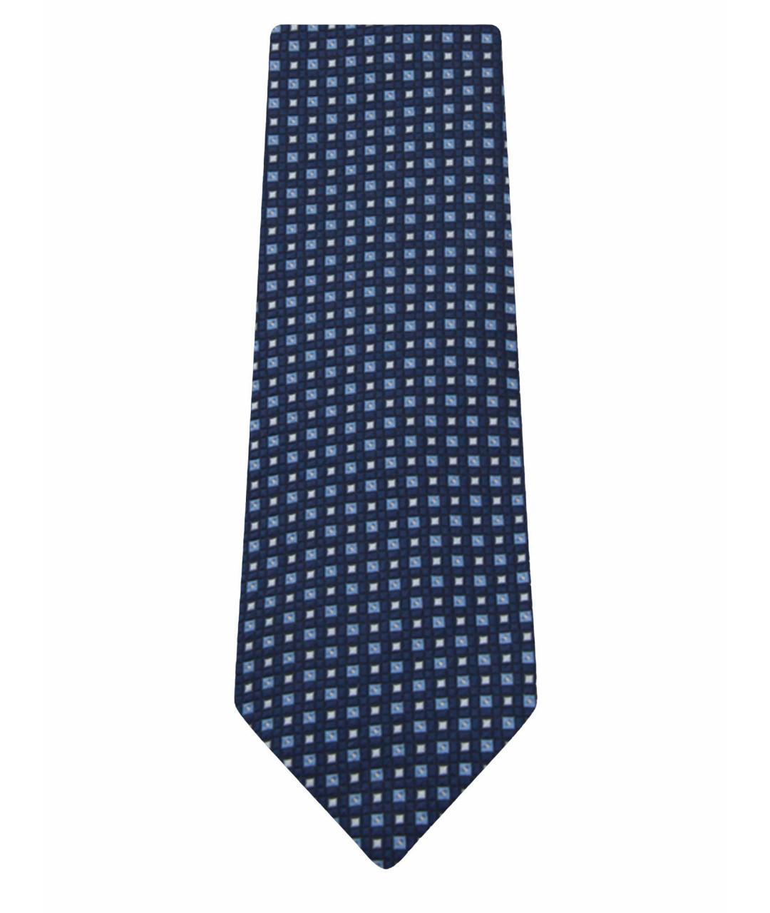 ZEGNA Синий шелковый галстук, фото 1