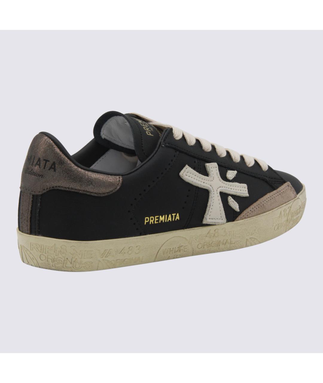 PREMIATA Черные кожаные кроссовки, фото 3