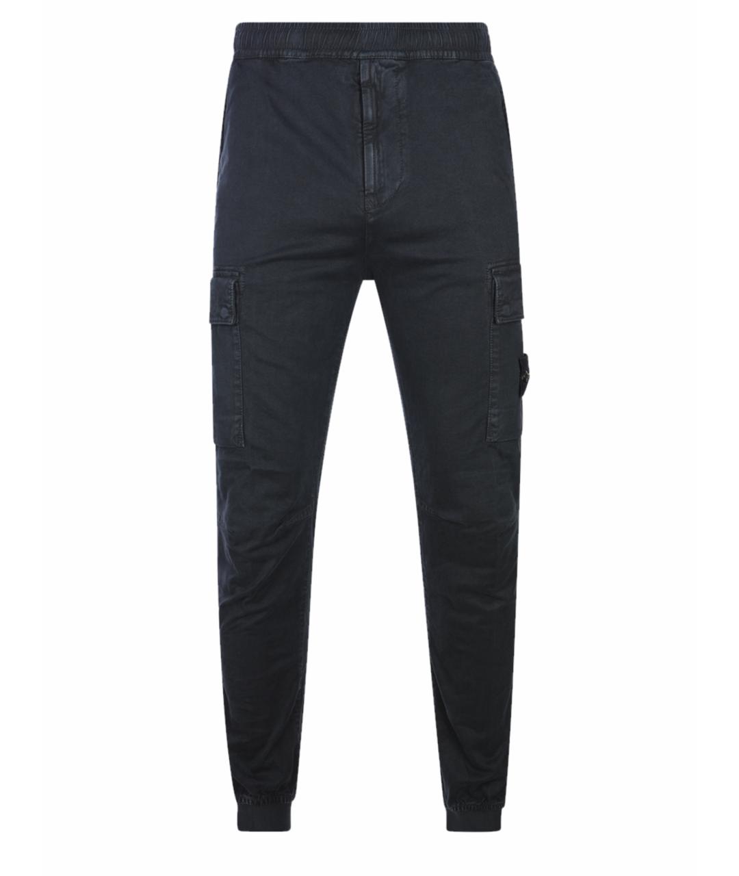 STONE ISLAND Черные повседневные брюки, фото 1