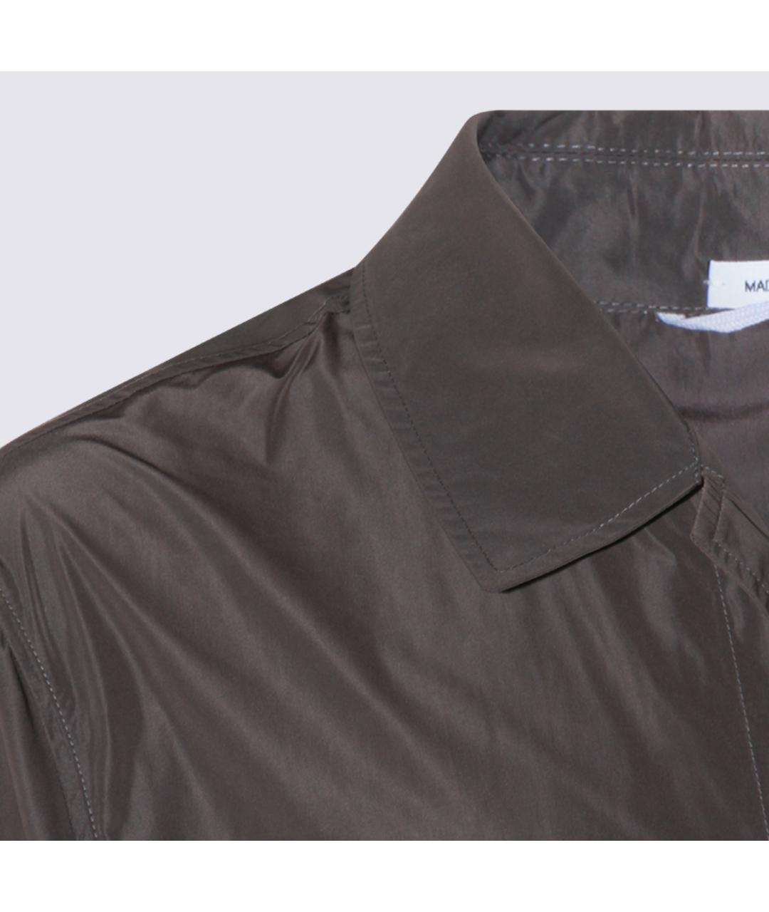 THOM BROWNE Коричневое полиэстеровое пальто, фото 4