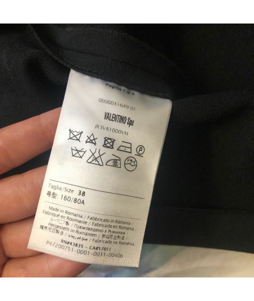 RED VALENTINO Черное полиэстеровое повседневное платье, фото 8