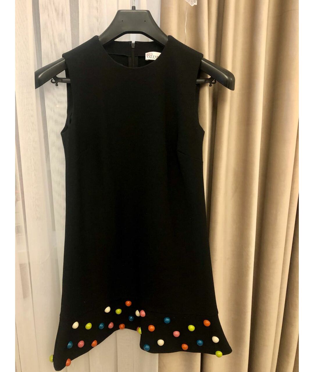 RED VALENTINO Черное полиэстеровое повседневное платье, фото 3