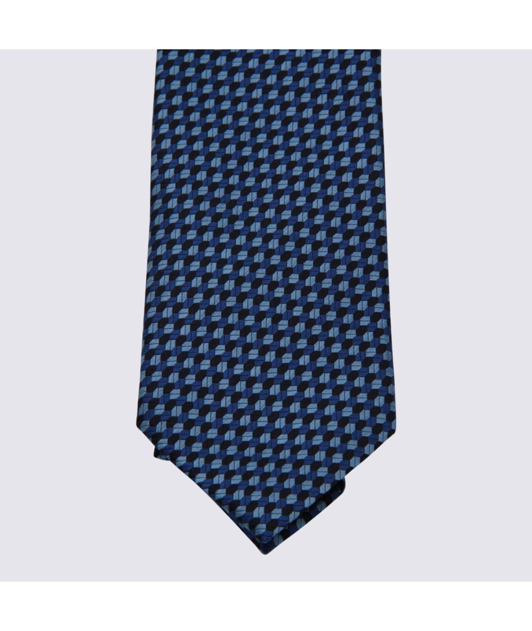 ZEGNA Синий шелковый галстук, фото 2