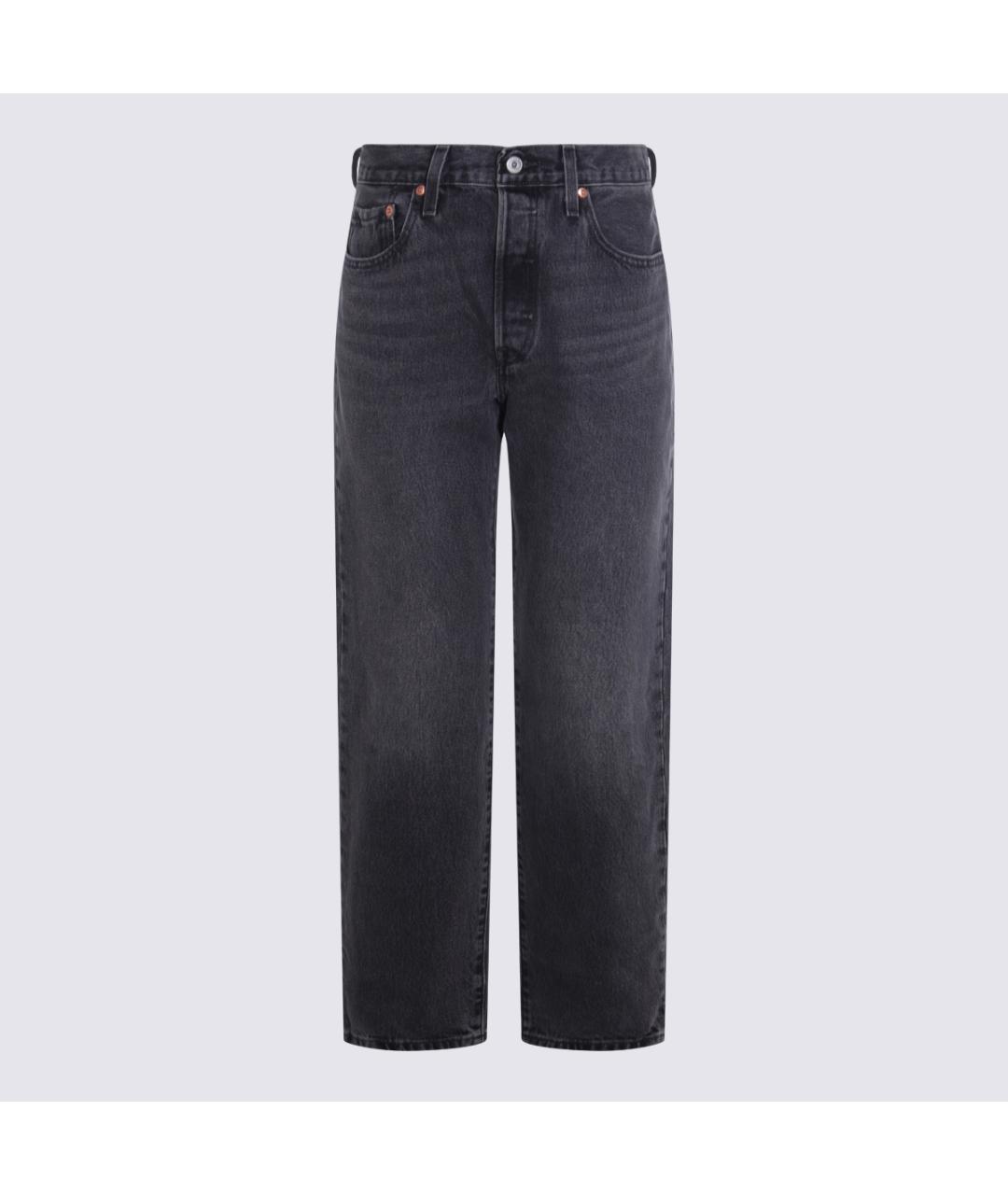 LEVI'S Антрацитовые хлопковые прямые джинсы, фото 4