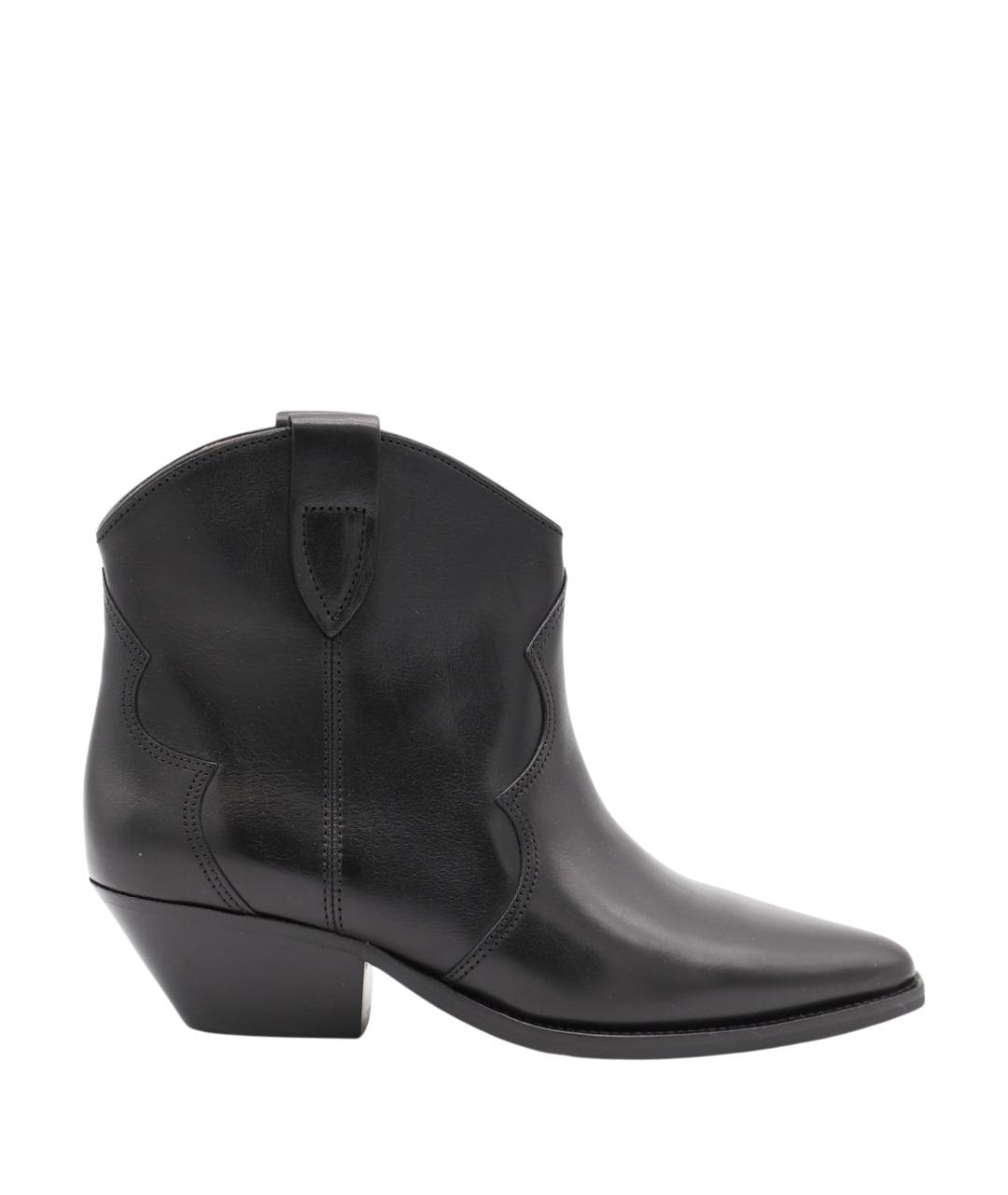 ISABEL MARANT Черные кожаные сапоги, фото 1