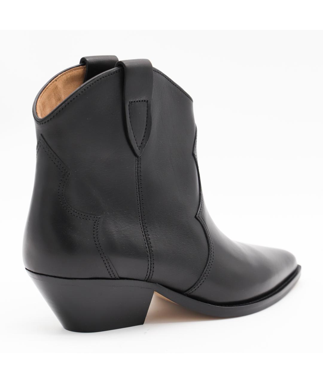 ISABEL MARANT Черные кожаные сапоги, фото 3