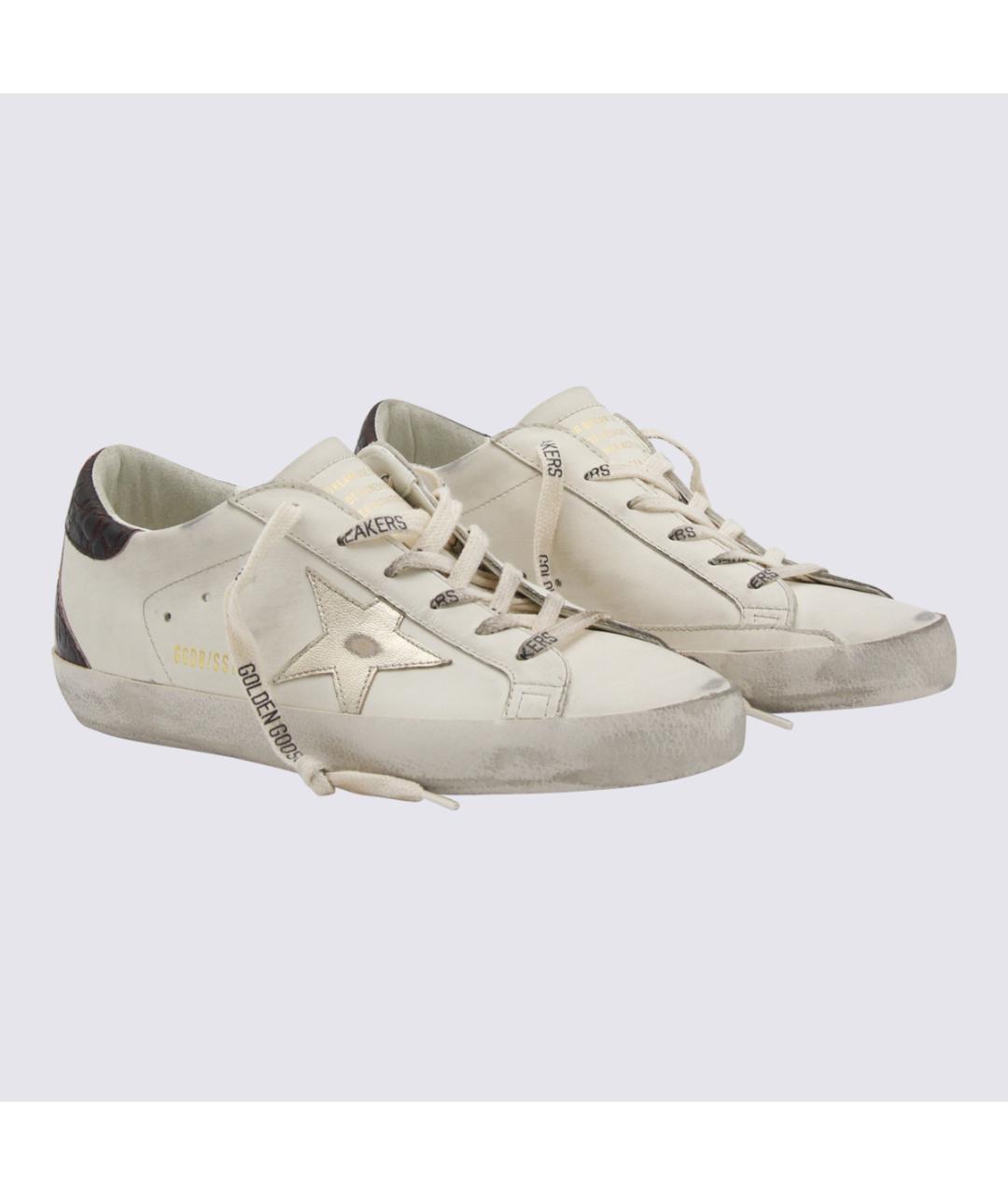 GOLDEN GOOSE DELUXE BRAND Белые кожаные кеды, фото 2