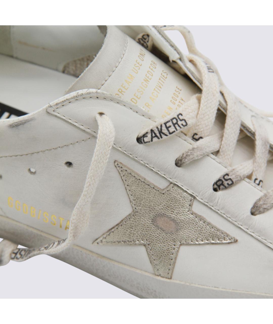 GOLDEN GOOSE DELUXE BRAND Белые кожаные кеды, фото 4