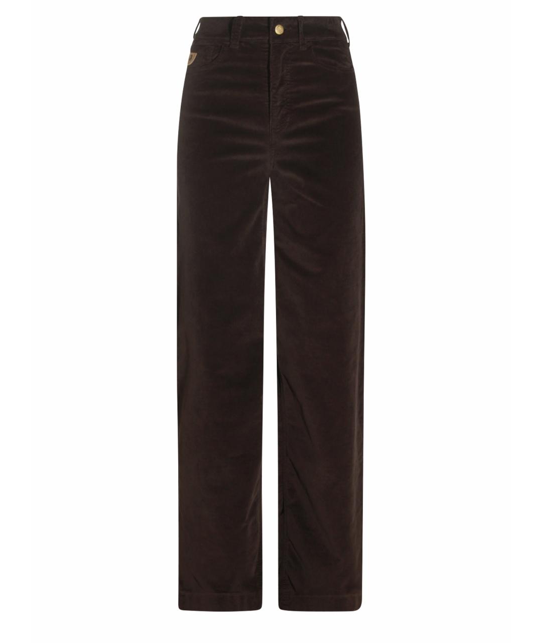 LOIS JEANS Коричневые хлопковые прямые джинсы, фото 1