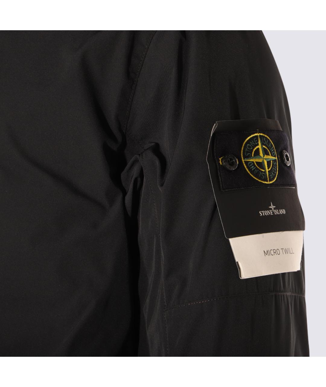 STONE ISLAND Черная полиамидовая парка, фото 3