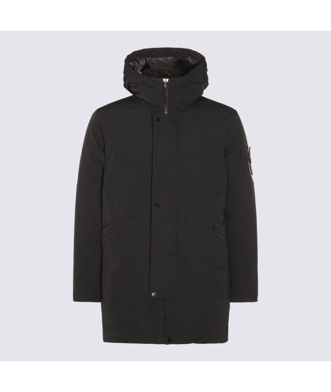 STONE ISLAND Черная полиамидовая парка, фото 5