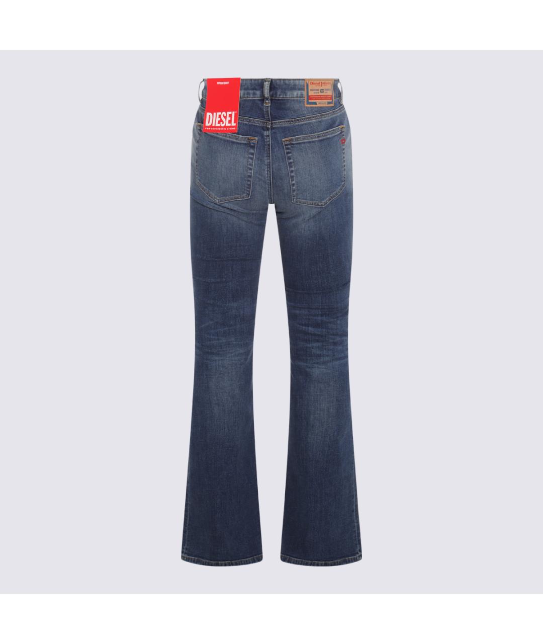 DIESEL Синие хлопковые прямые джинсы, фото 2