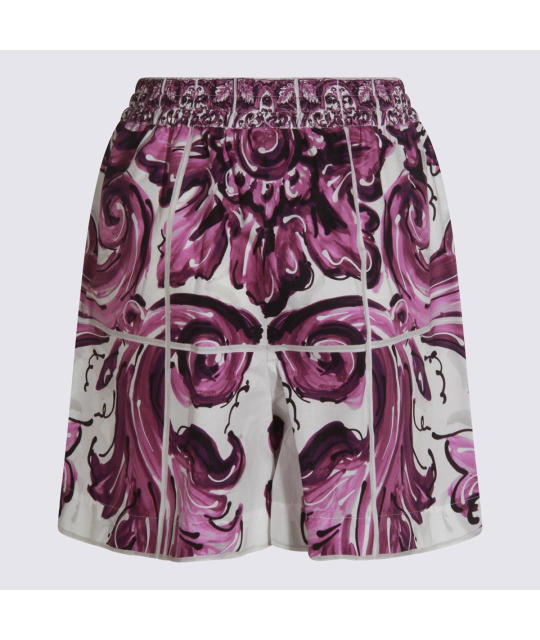 DOLCE&GABBANA Фиолетовые хлопковые шорты, фото 2
