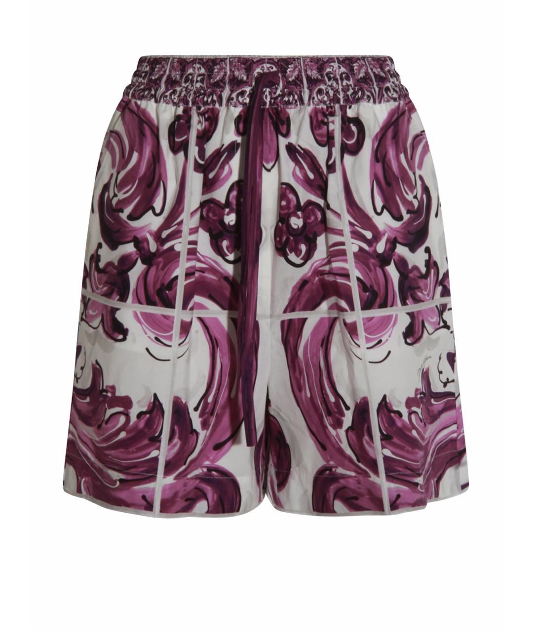 DOLCE&GABBANA Фиолетовые хлопковые шорты, фото 1