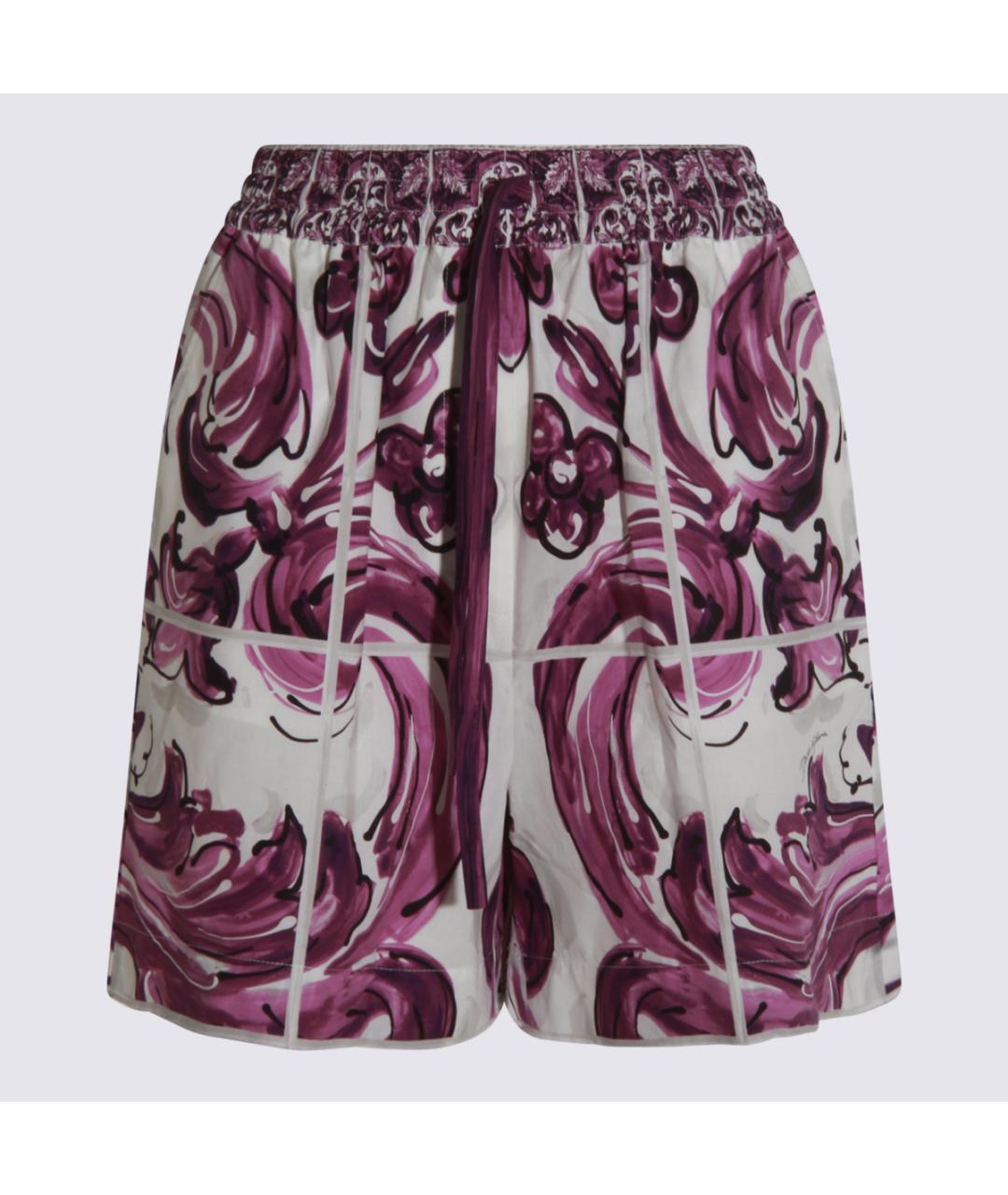 DOLCE&GABBANA Фиолетовые хлопковые шорты, фото 5