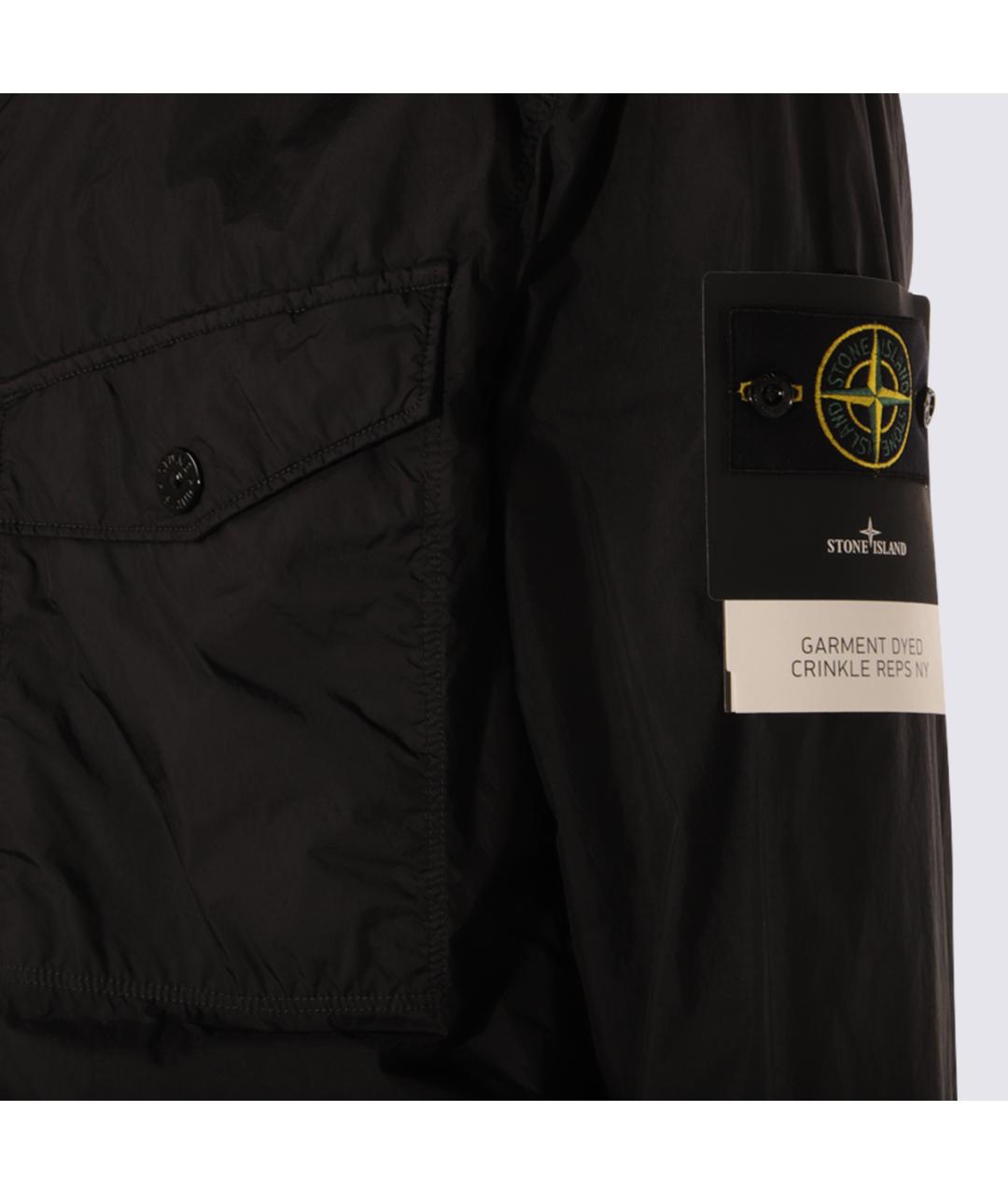 STONE ISLAND Черная полиамидовая куртка, фото 3
