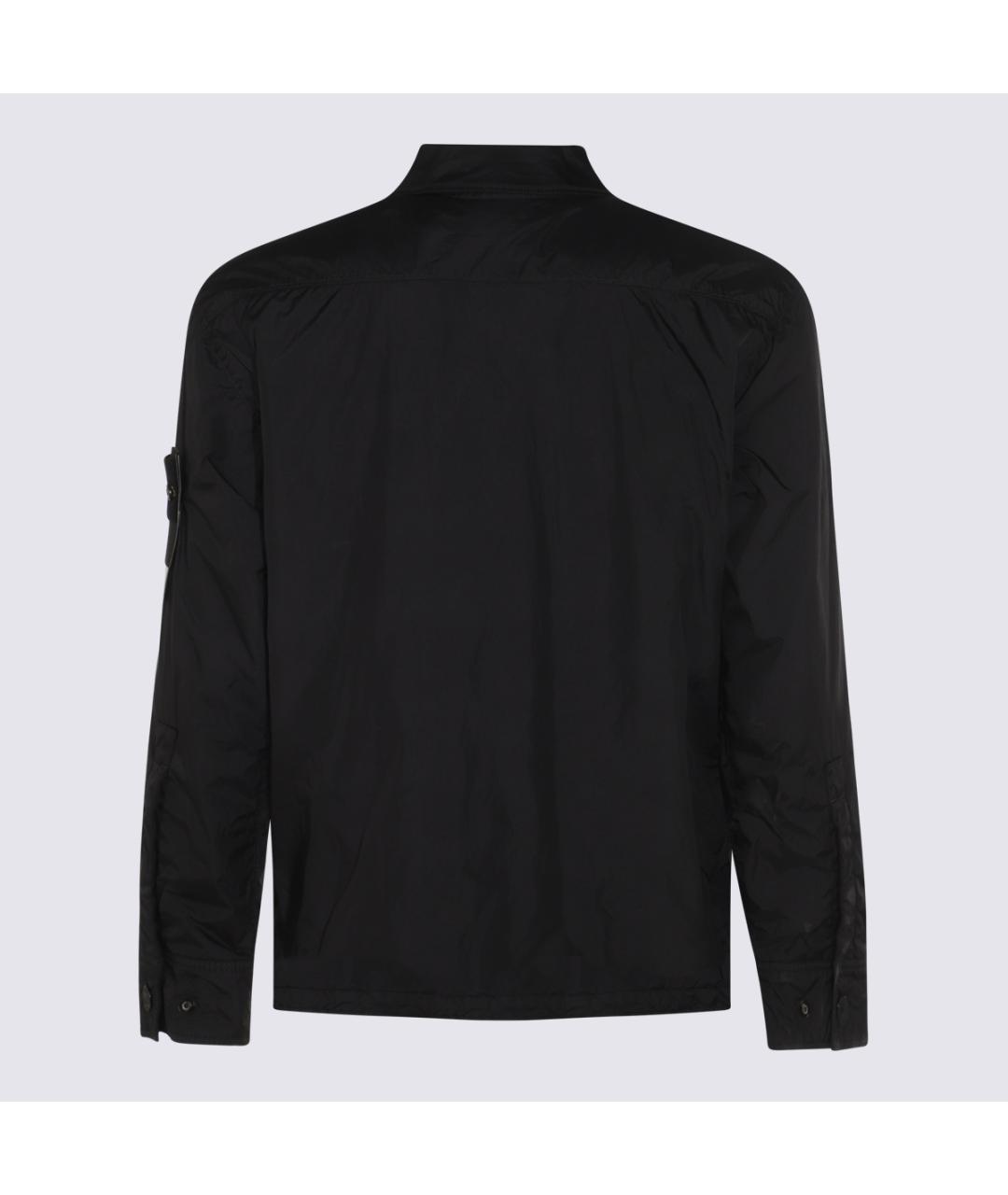 STONE ISLAND Черная полиамидовая куртка, фото 2