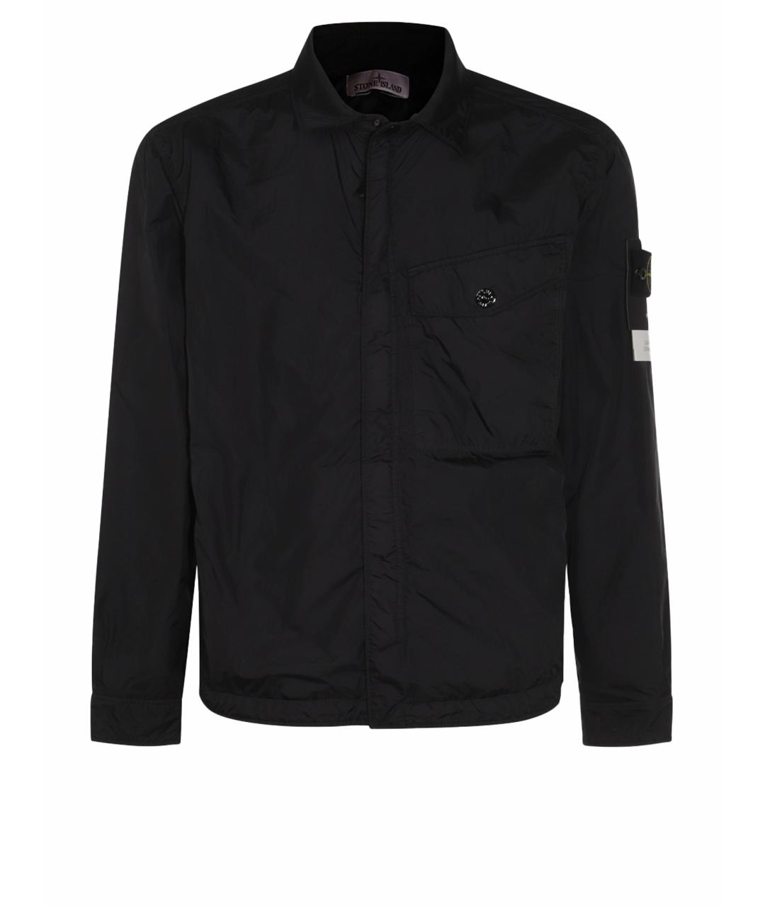 STONE ISLAND Черная полиамидовая куртка, фото 1