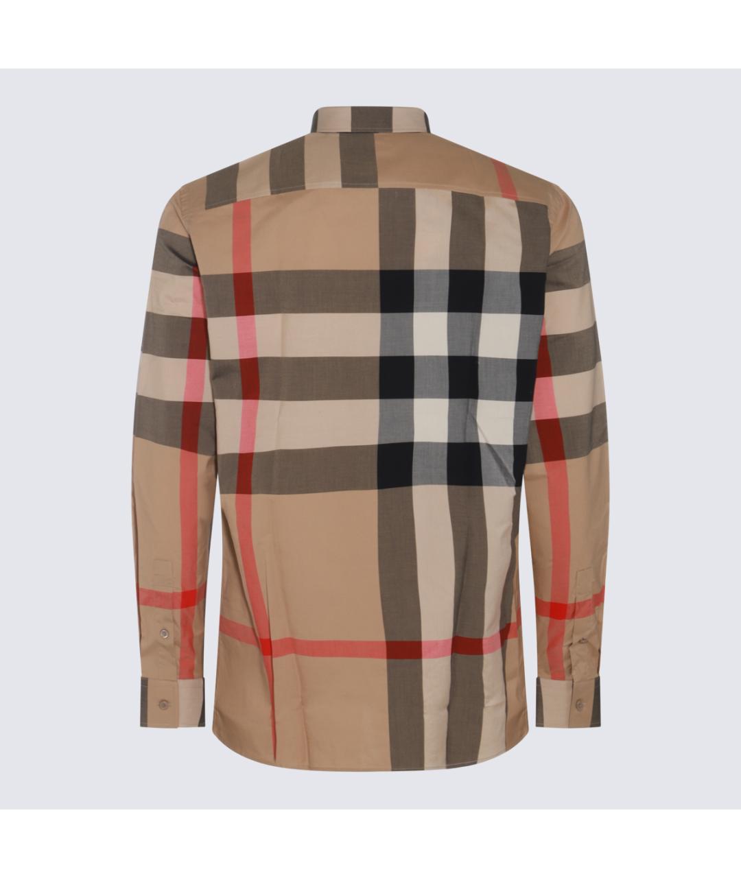 BURBERRY Бежевая хлопковая кэжуал рубашка, фото 2