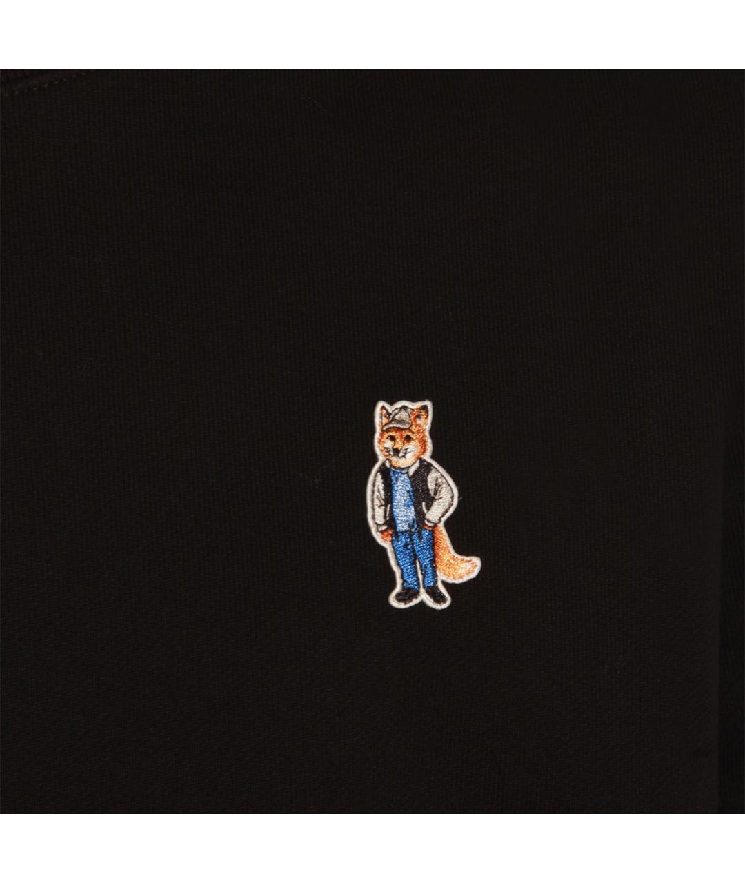 MAISON KITSUNE Черный хлопковый джемпер / свитер, фото 3