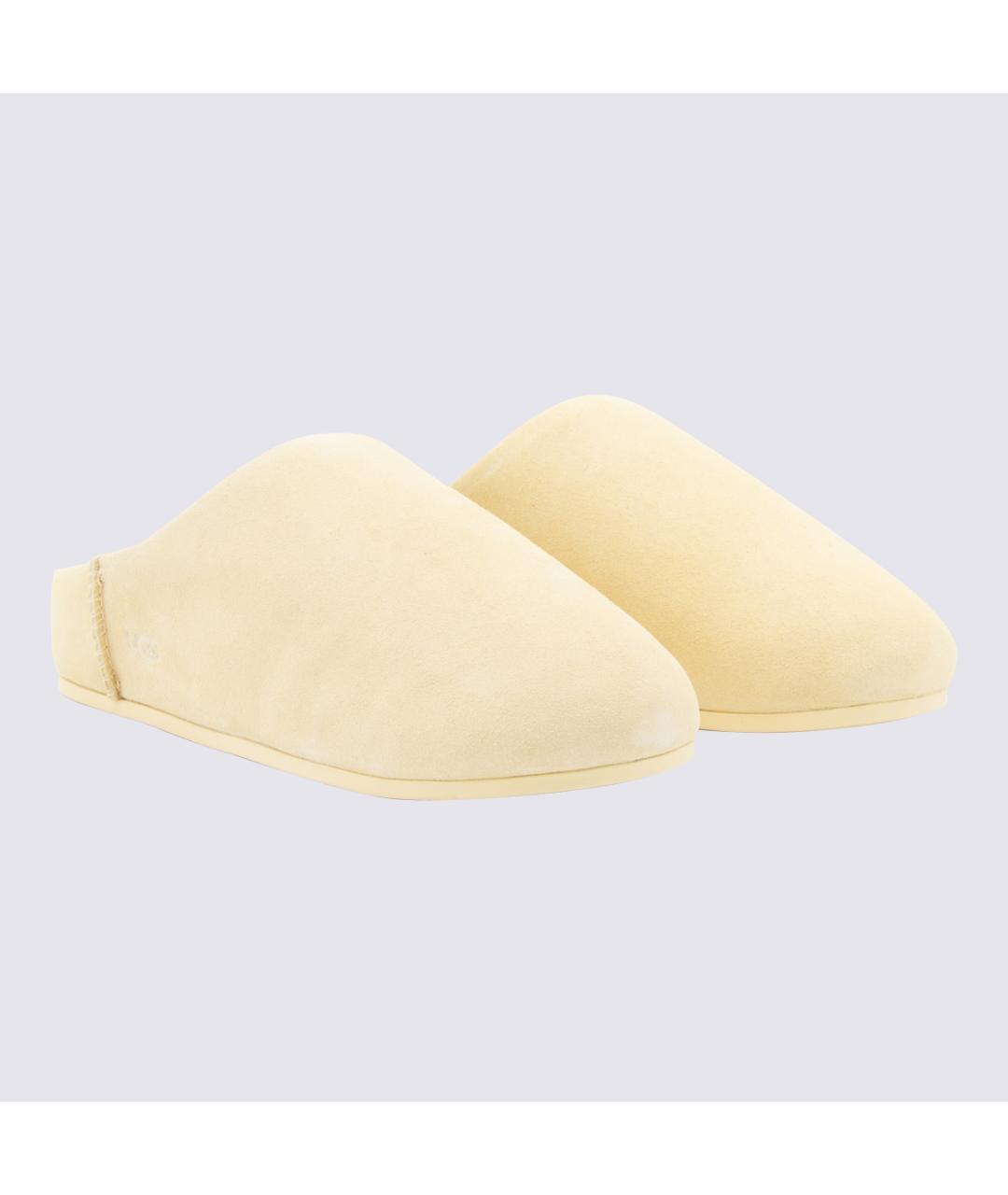 UGG AUSTRALIA Бежевые нубуковые сабо, фото 2