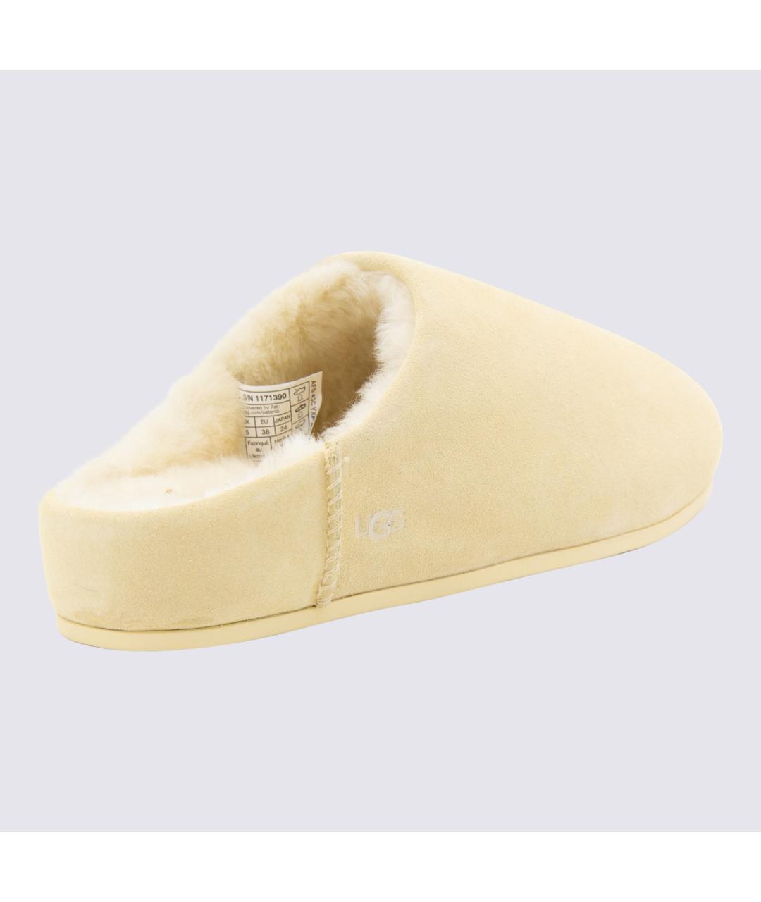 UGG AUSTRALIA Бежевые нубуковые сабо, фото 3