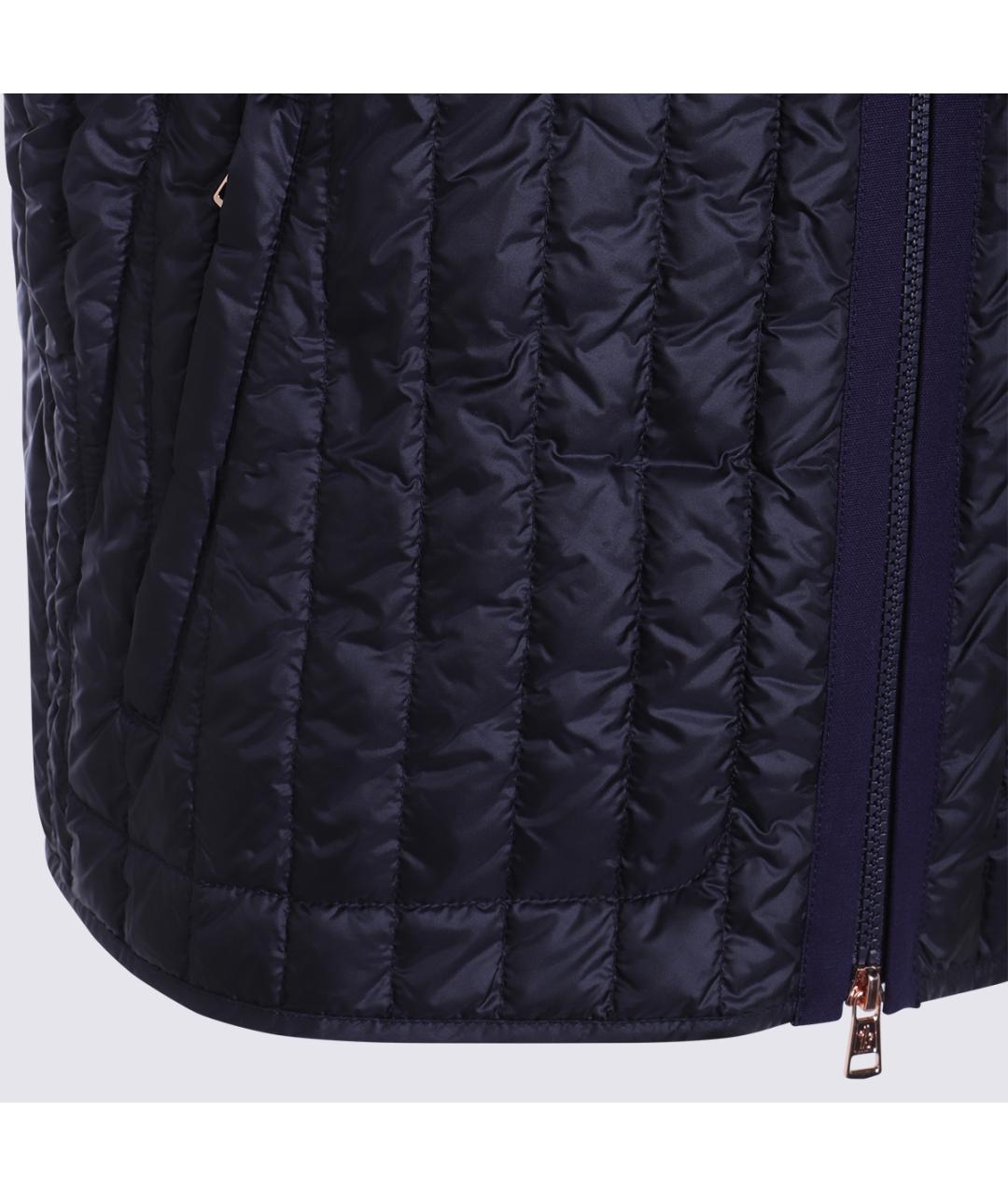 MONCLER Синий полиамидовый жилет, фото 4
