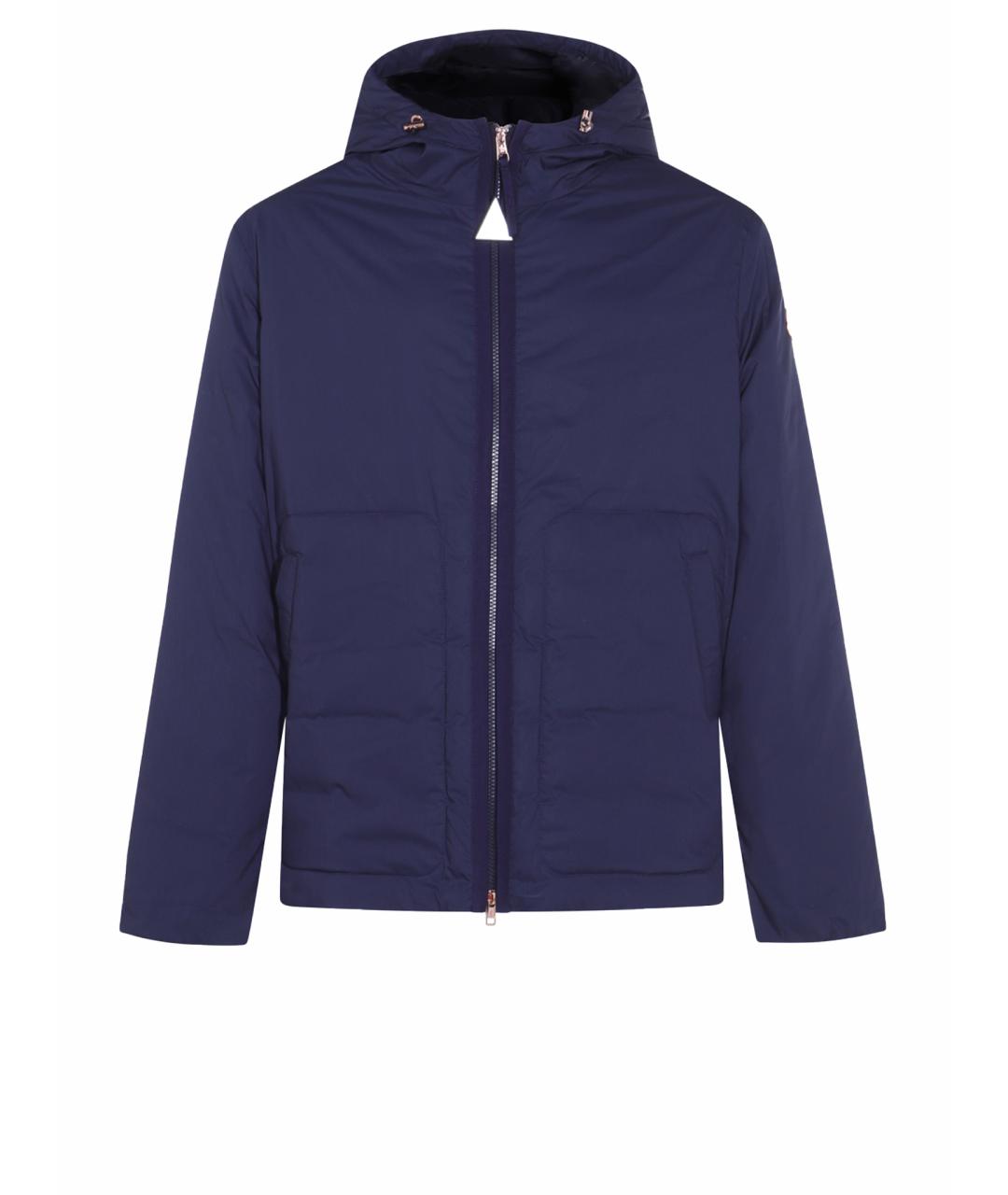 MONCLER Синяя полиэстеровая куртка, фото 1