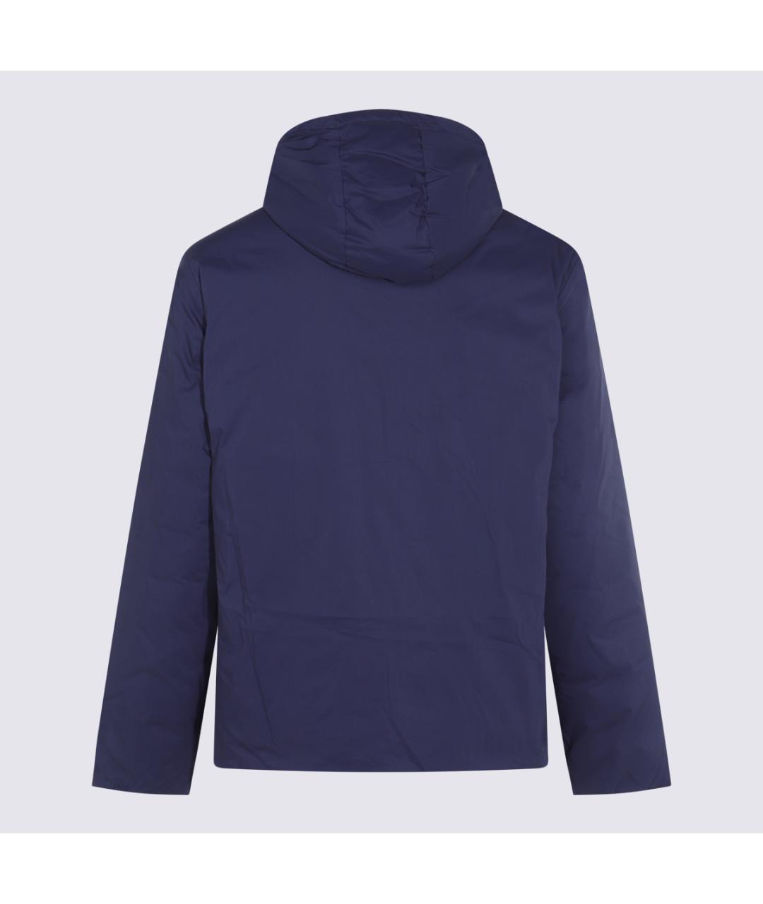 MONCLER Синяя полиэстеровая куртка, фото 2