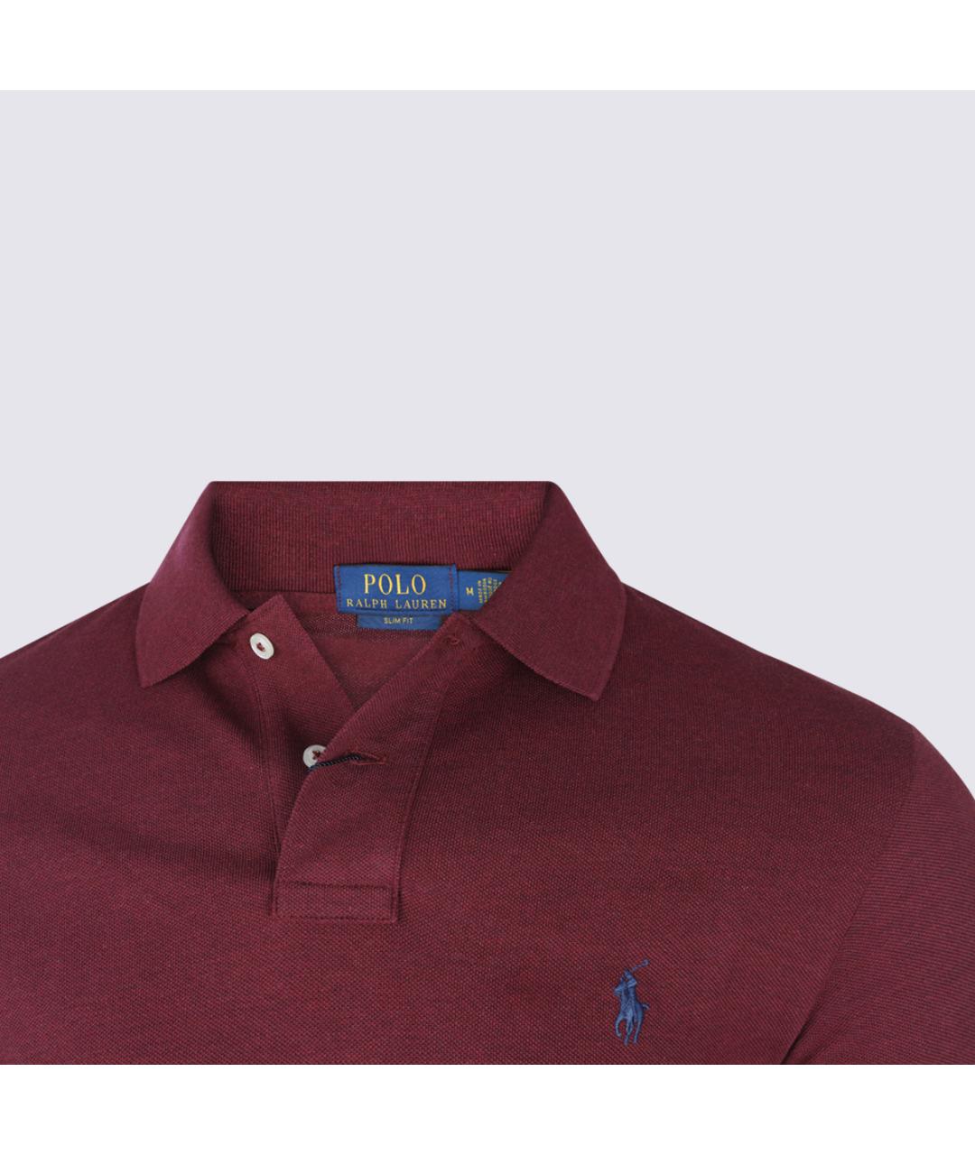POLO RALPH LAUREN Красное хлопковое поло с коротким рукавом, фото 3