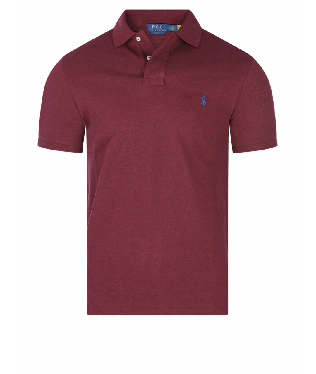 POLO RALPH LAUREN Красное хлопковое поло с коротким рукавом, фото 1