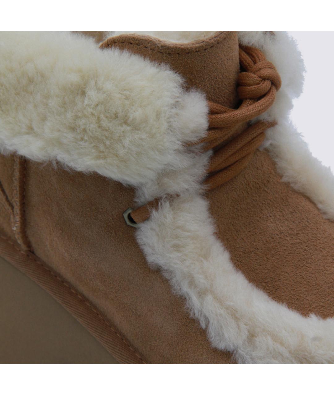 UGG AUSTRALIA Коричневые кожаные ботинки, фото 4