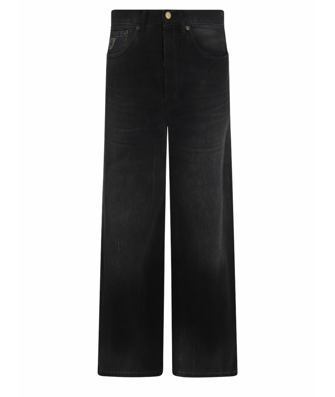 LOIS JEANS Черные хлопковые прямые джинсы, фото 1