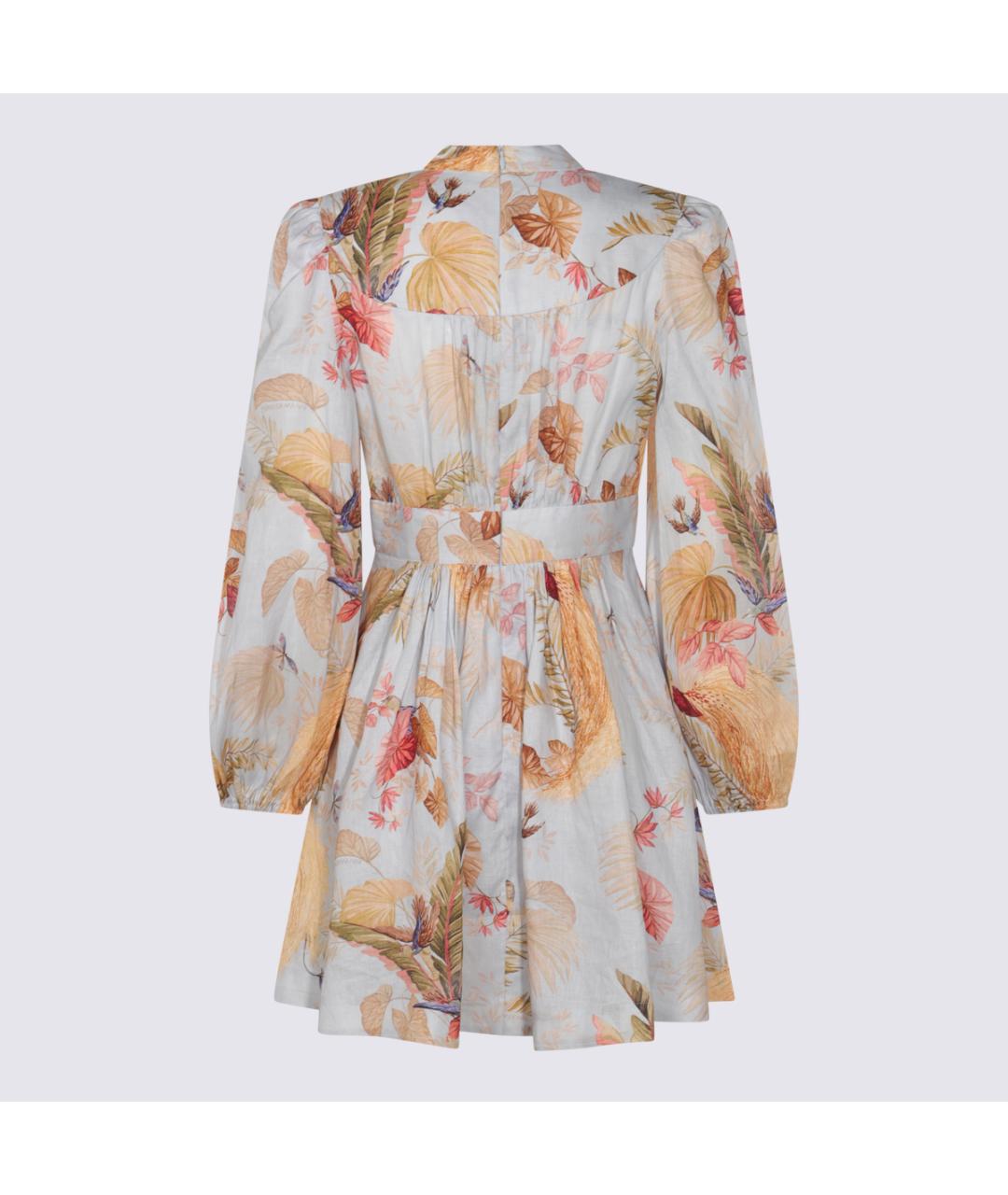 ZIMMERMANN Голубое хлопковое повседневное платье, фото 2