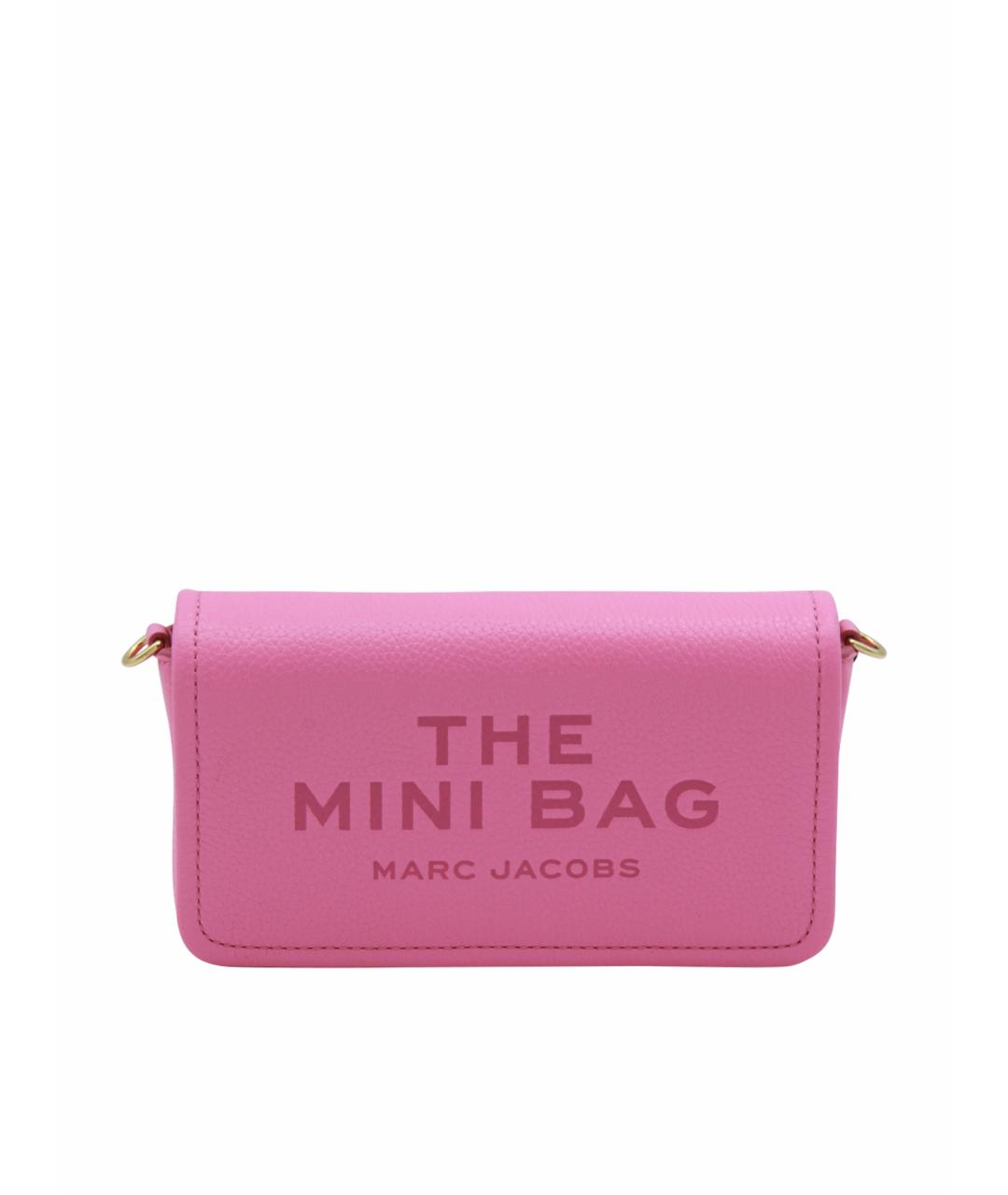 MARC JACOBS Розовая кожаная сумка через плечо, фото 1