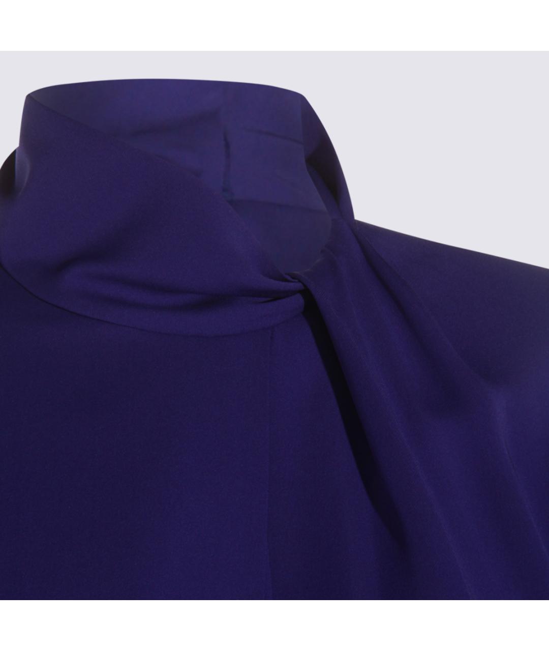 TOM FORD Синяя шелковая блузы, фото 4