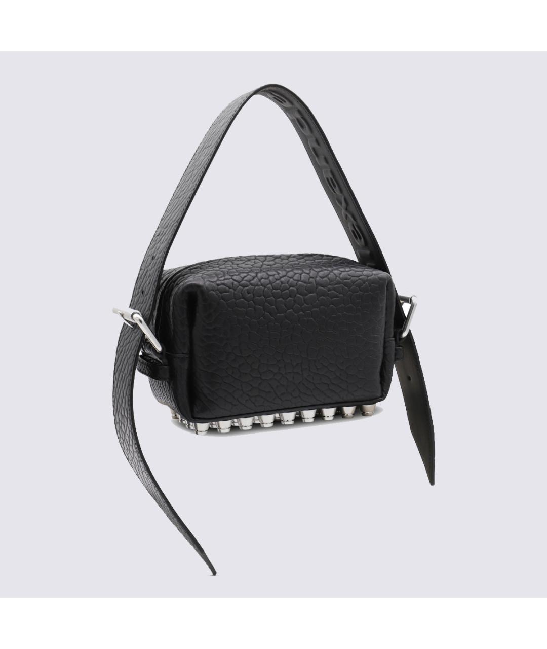 ALEXANDER WANG Черная кожаная сумка через плечо, фото 2