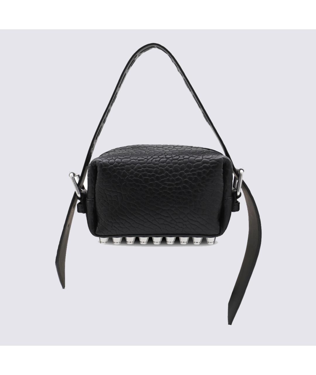 ALEXANDER WANG Черная кожаная сумка через плечо, фото 3