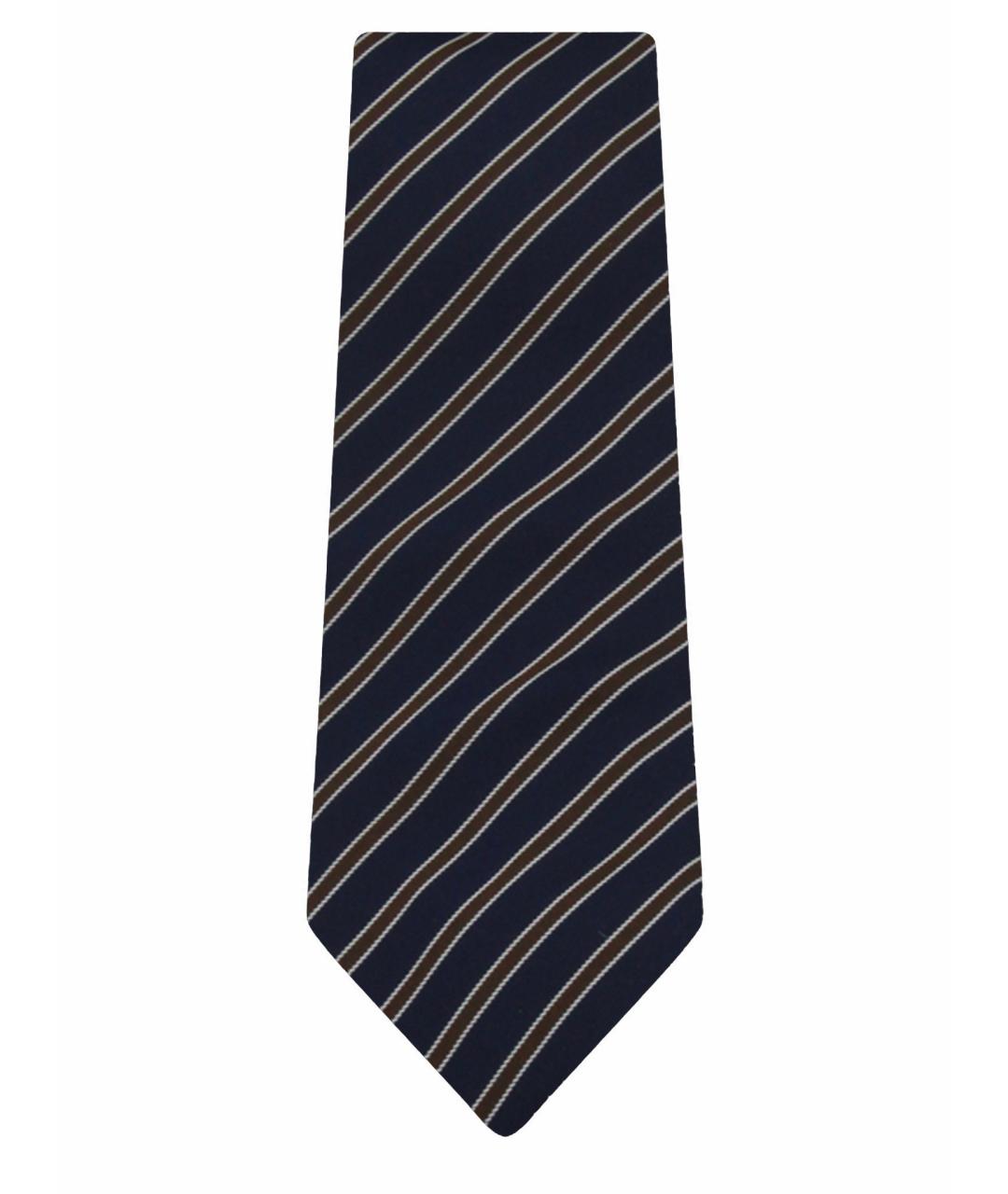 ZEGNA Синий шелковый галстук, фото 1