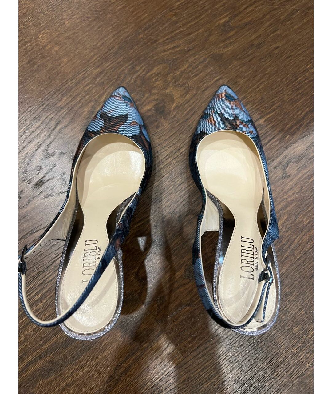 LORIBLU Синие текстильные туфли, фото 3