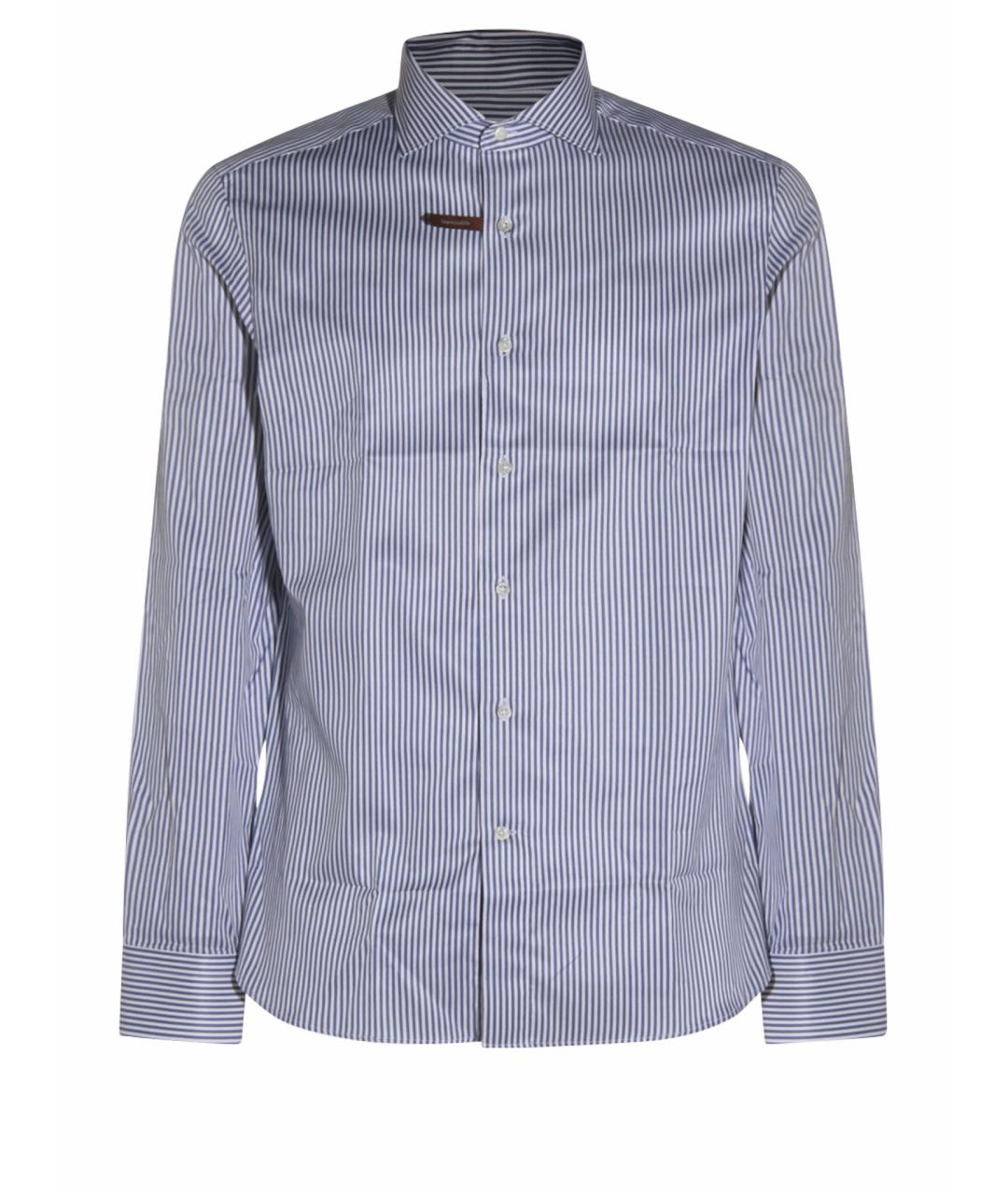 CANALI Синяя кэжуал рубашка, фото 1