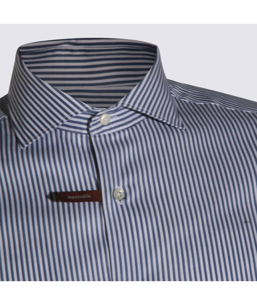 CANALI Синяя кэжуал рубашка, фото 4