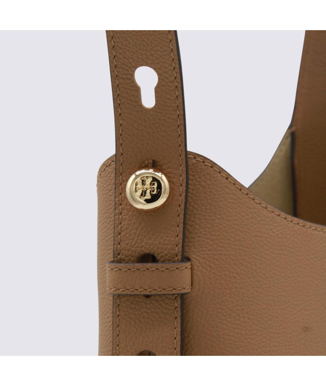 TORY BURCH Коричневая кожаная сумка через плечо, фото 3