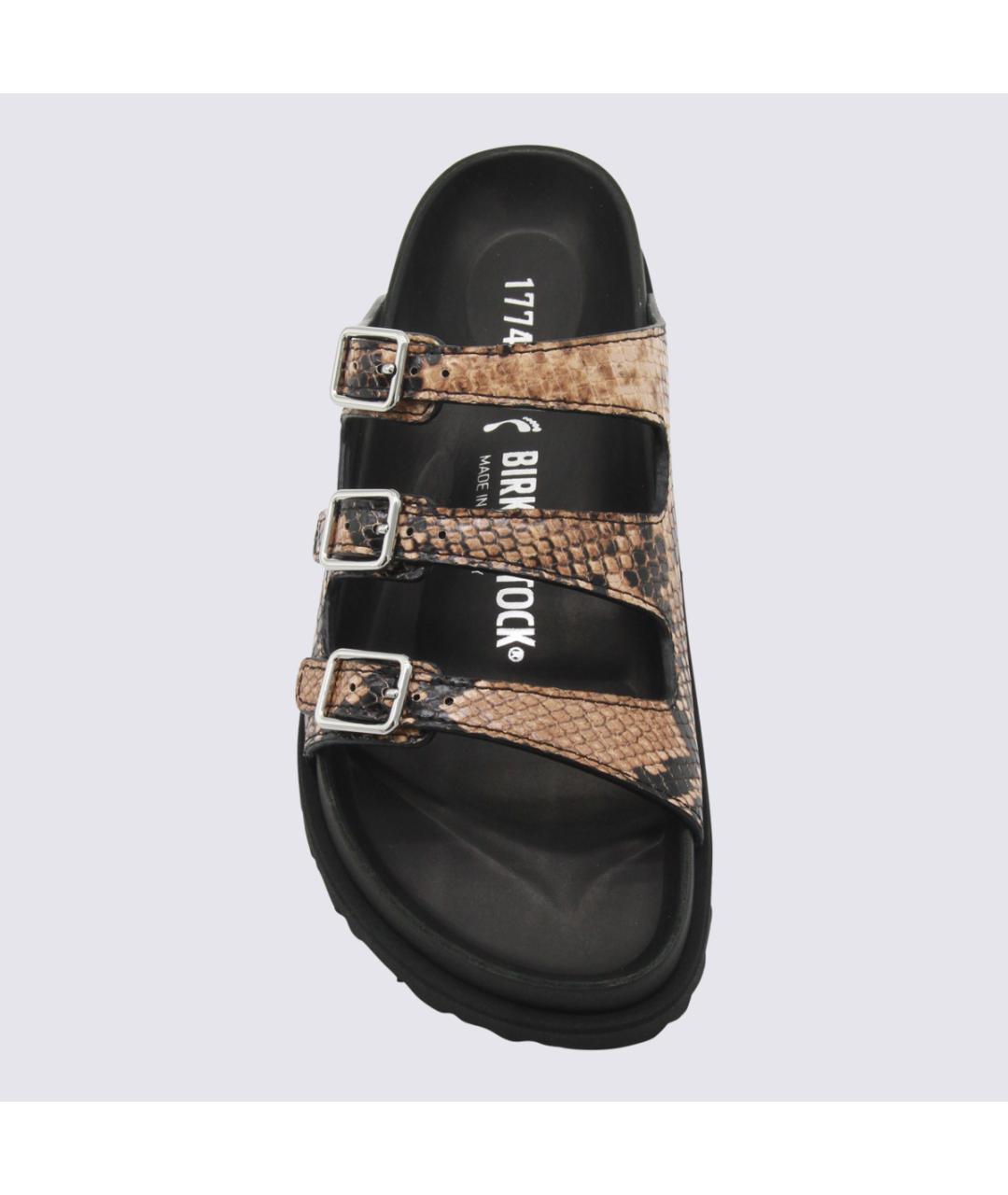 BIRKENSTOCK Мульти кожаные шлепанцы, фото 4