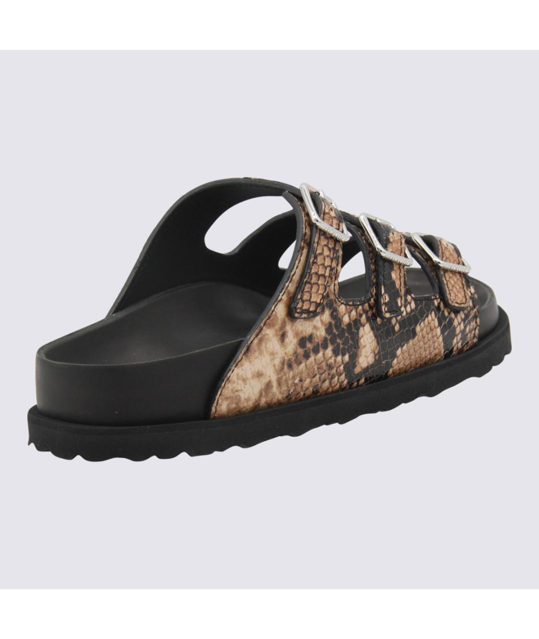 BIRKENSTOCK Мульти кожаные шлепанцы, фото 3