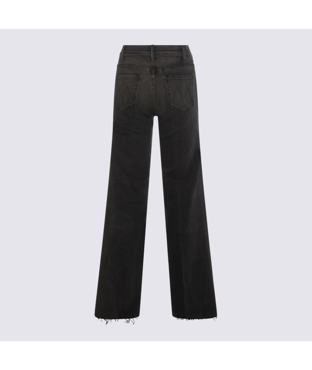 MOTHER Антрацитовые хлопко-лиоцелловые прямые джинсы, фото 2